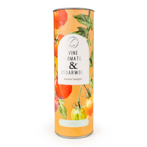 Set Of 9 Tealights Vine Tomato & Cedarwood - 5% Vine Tomatoes Scent