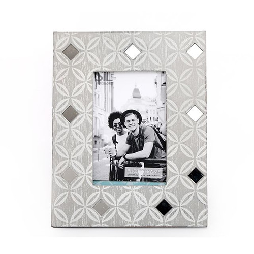 Frame Geo Print Grey 4X6