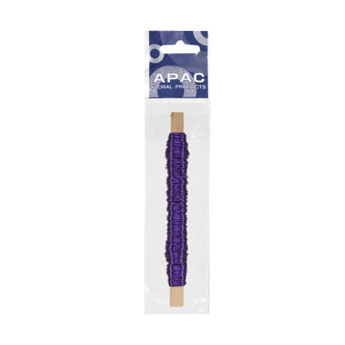 Purple Metallic Wire on woode stick 50g