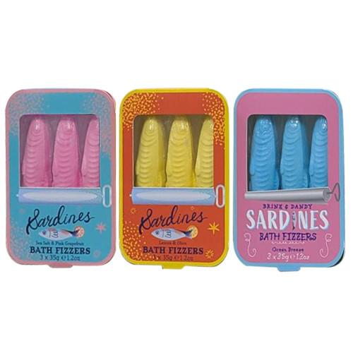 Sardines Bath Fizzer 3 Asst