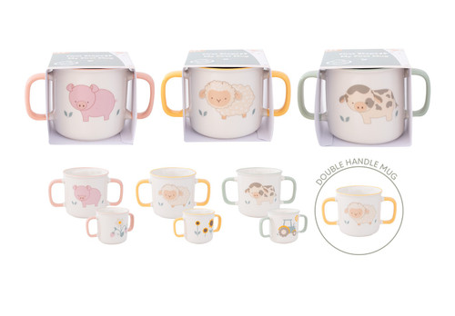 Farm Friends  Kids Double Handled Mug