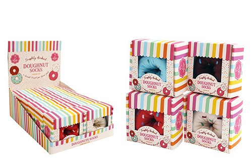 1 Pair Donut Socks Assorted colours