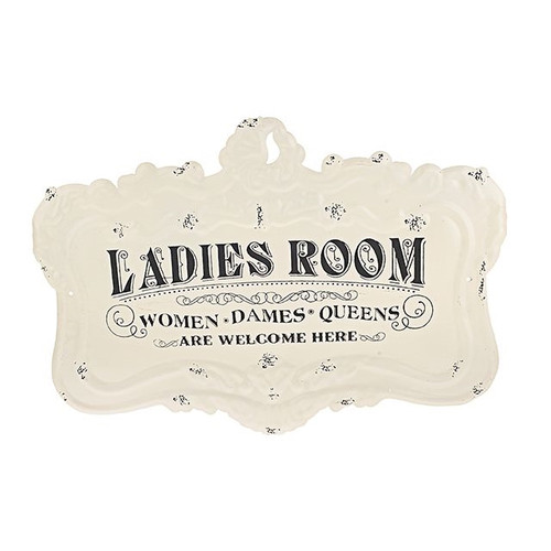 Ladies Room Wall Plaque