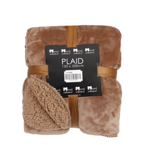 Mardy fleece plaid l. brown - l200xw150cm 