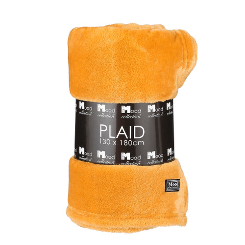 Famke fleece plaid yellow - l180xw130cm 