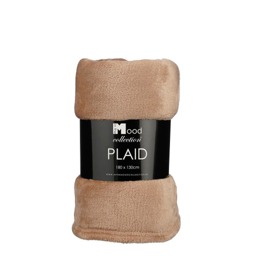 Famke fleece plaid beige - l180xw130cm 