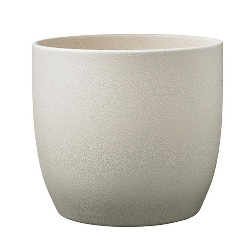 Basel Stone Ceramic Pot Sahara Beige