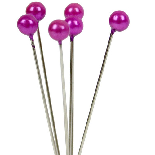 4Cm Rnd Headed Lav Pearl Pins X144 (10)