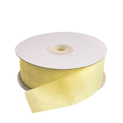 Velvet Single Sided Ribbon Ivory