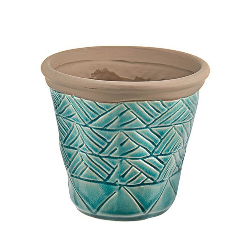 Aztec Planter Blue 13.5 cm