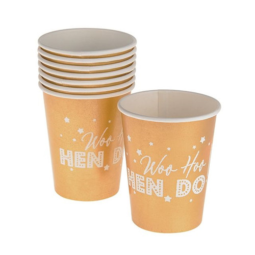 Woo Hoo Hen Do Paper Cups 8 Pack