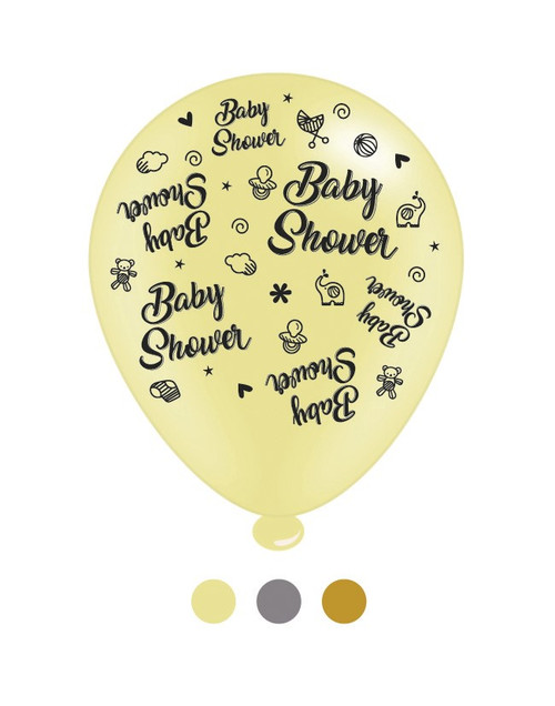 Baby Shower Latex Balloons pk of 8 (1/48)
