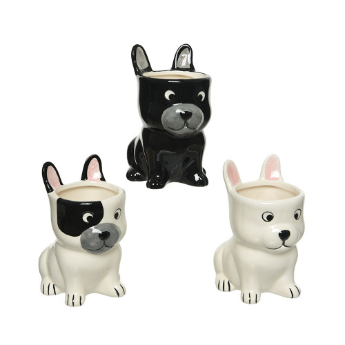Dolomite Dog Planter 13.30cm 3 Assorted 
