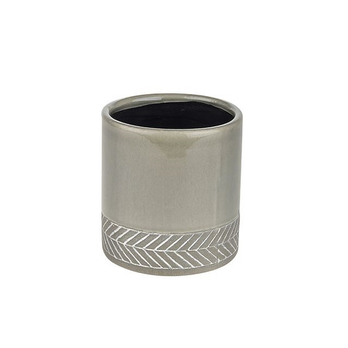 Zang Ceramic Pot Grey 11 cm