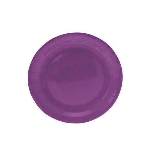 Purple Plates Round 9Inch Pk8