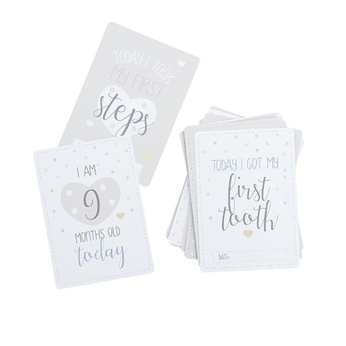 Oh Baby Shower Milestone Cards
