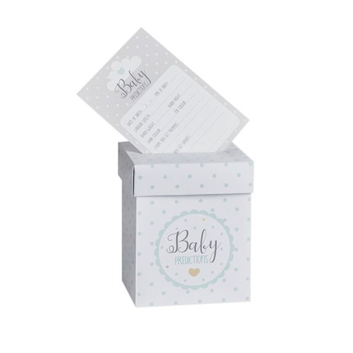 OH Baby Shower Prediction 20 Cards And Post Box