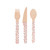 Wooden Party Cutlery Red And White Dots from Country Baskets