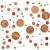 Confetti Scatter Rose Gold And White Dots from Country Baskets