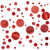 Scatter Confetti Red And White Dots