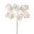 Foam Rosebuds White 18 cm Bunch of 6