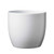 Basel Ceramic Pot Shiny White H8 cm from Country Baskets