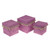 Bloom Pom Pom Jute Flower Box Lilac Set Of 3