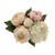 Peony Bouquet x 5 Cream and Pink