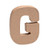 Paper Mache Mini Letter G from Country Baskets