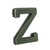 Foam Letter Z Plastic Backed