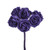 Foam Roses Purple 17 cm Bunch of 6