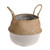 Grey and Natural Belly Basket 20 cm from Country Baskets