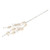 Pearl Leaf Beaded Stem White & Silver 22 cm from Country Baskets