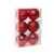 Red Shatterproof Baubles - 8cm - Pack 6