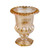Elia glass Footed Vase Thin gold 22 cm