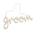 Wooden Groom Sign 40 cm from Country Baskets