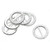 Bubble Buckles Circle Silver 6 Pack from Country Baskets