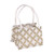 Geometric Festive Jute Pot Gold 9 cm from Country Baskets