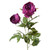 Artificial Peony Spray Dark Pink 83 cm