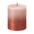 Bolsius Rustic Metallic Candle 80 x 68 - Faded Misty Pink Amber