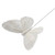 Butterflies Glitter White 10 cm