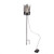 Leaf Print Metal Lantern On Stake 76Cm