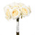 Long Stem Rose Bundle Cream 65 cm