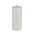 Ice Crystal Pillar Candle Silver 15 cm