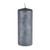 Pillar Candle Ice Crystal Dark Grey 15 cm from Country Baskets