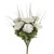 Artificial Julie Roses Bunch Ivory 37 cm