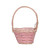 Round Wood Chip Pink Basket 23 cm