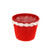 Rose Jute Pot Plastic Lined Red Small from Country Baskets