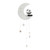 Panda Moon Hanging Decoration 87Cm from Country Baskets
