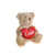 20cm Brown Chester Bear With Heart from Country Baskets